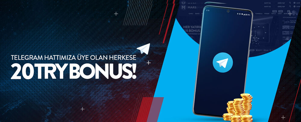 TELEGRAM HATTIMIZA ÜYE OLAN HERKESE HER AY 20 TL BONUS